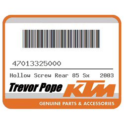 Hollow Screw Rear 85 Sx 2003